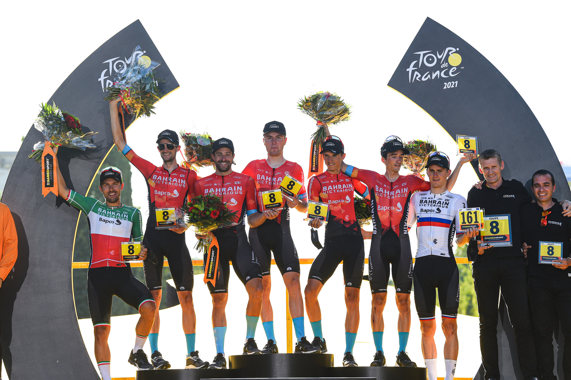 Bahrain Victorious Win Team Classification at Tour de France Team Bahrain