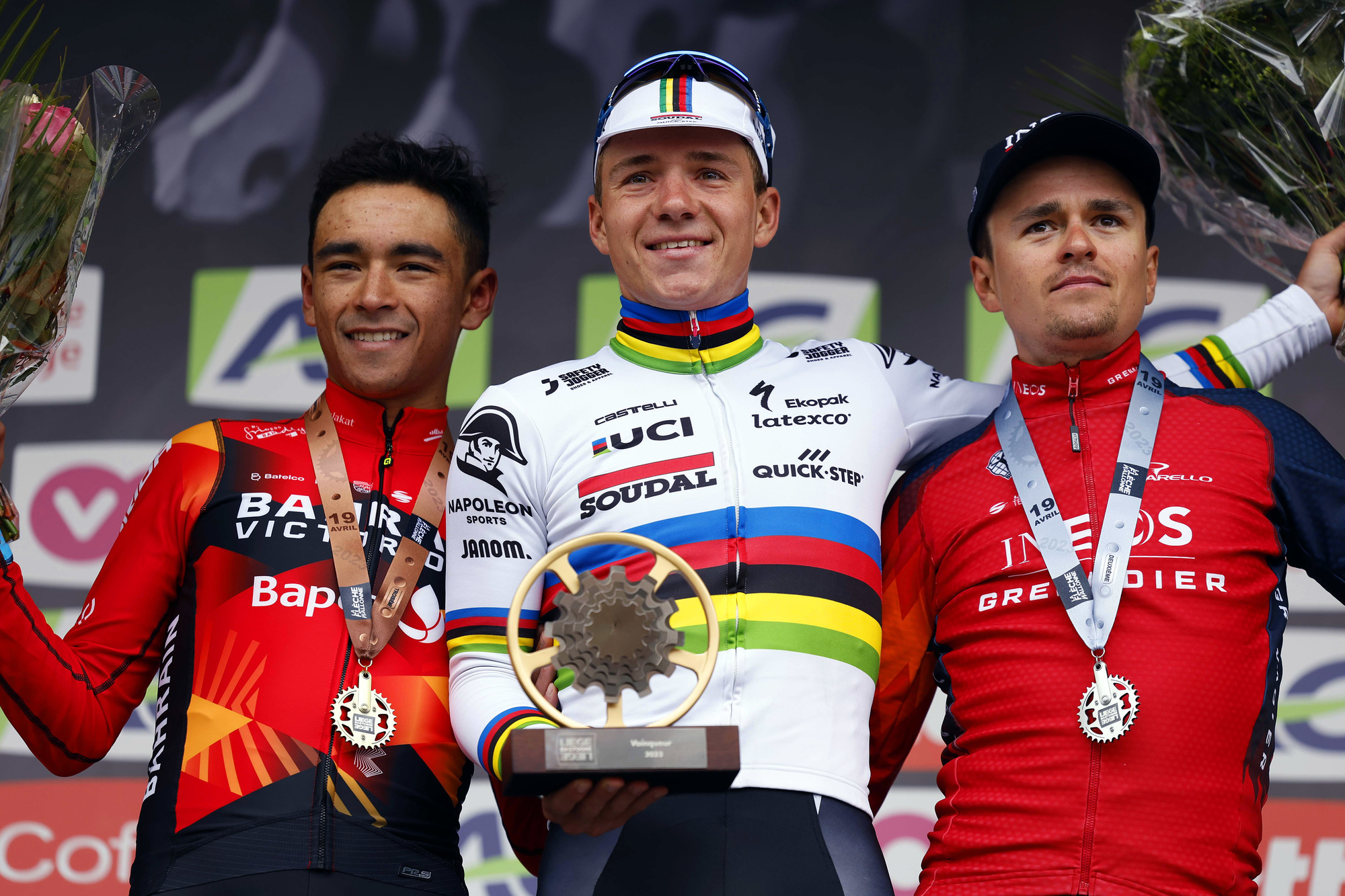 Santiago Buitrago clinches a Monumental podium at Liège. - Team Bahrain ...