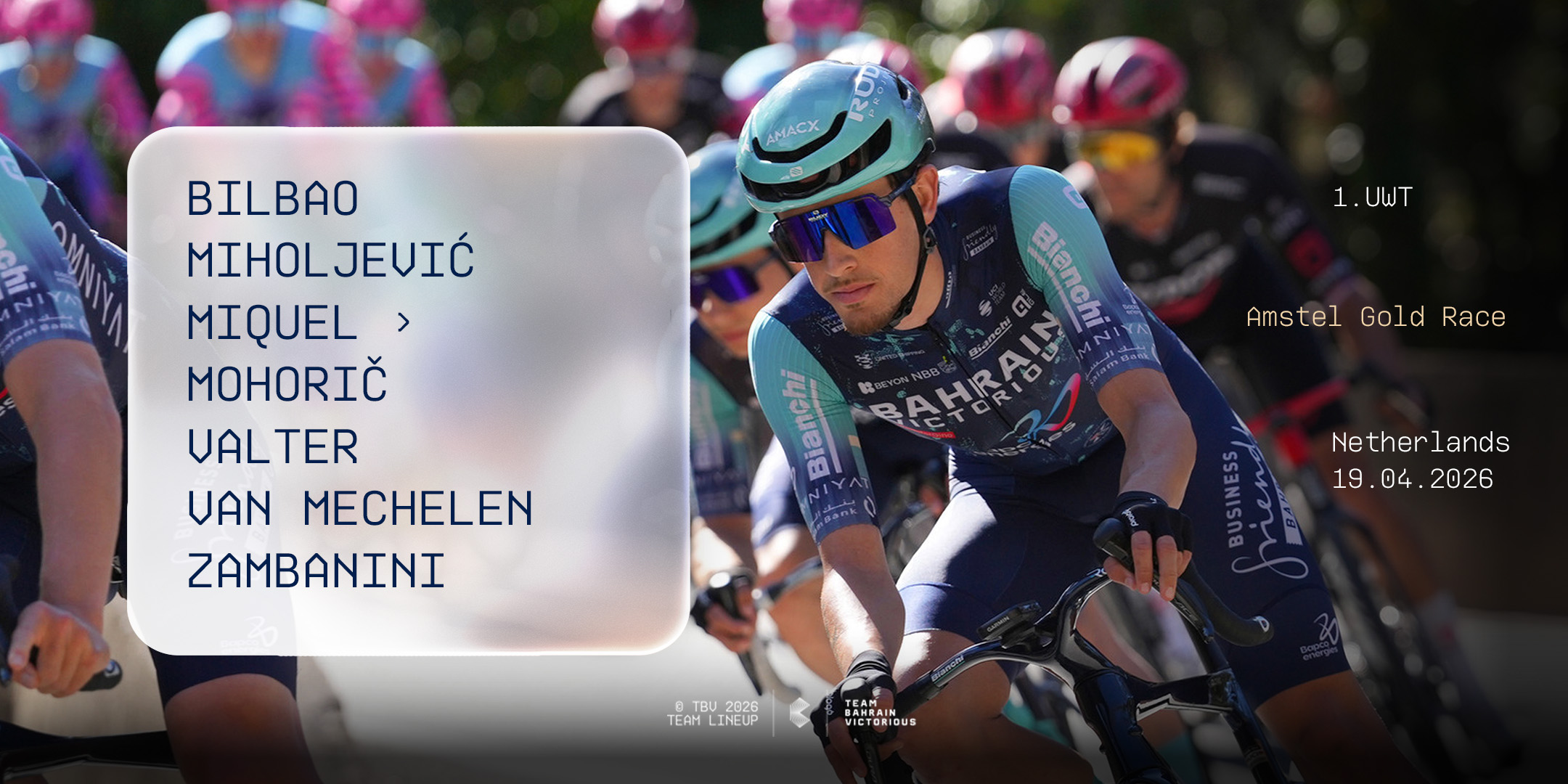 Pello Bilbao leads Bahrain Victorious hopes at Amstel Gold Race